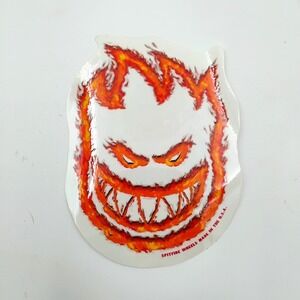 Spitfire Wheels Fireball Flame Head Logo Vintage 1990s Skateboard Sticker  Skate